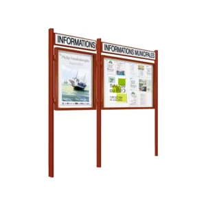 Vitrine 1000 sur poteaux Quatro