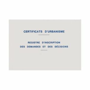 Registre urbanisme
