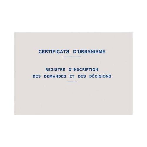 Registre urbanisme